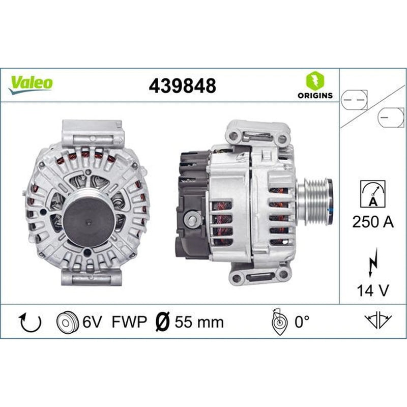 Valeo Car Alternator 12V 439848