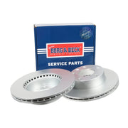 Borg & Beck 2 x Vented Front Brake Discs BBD4687