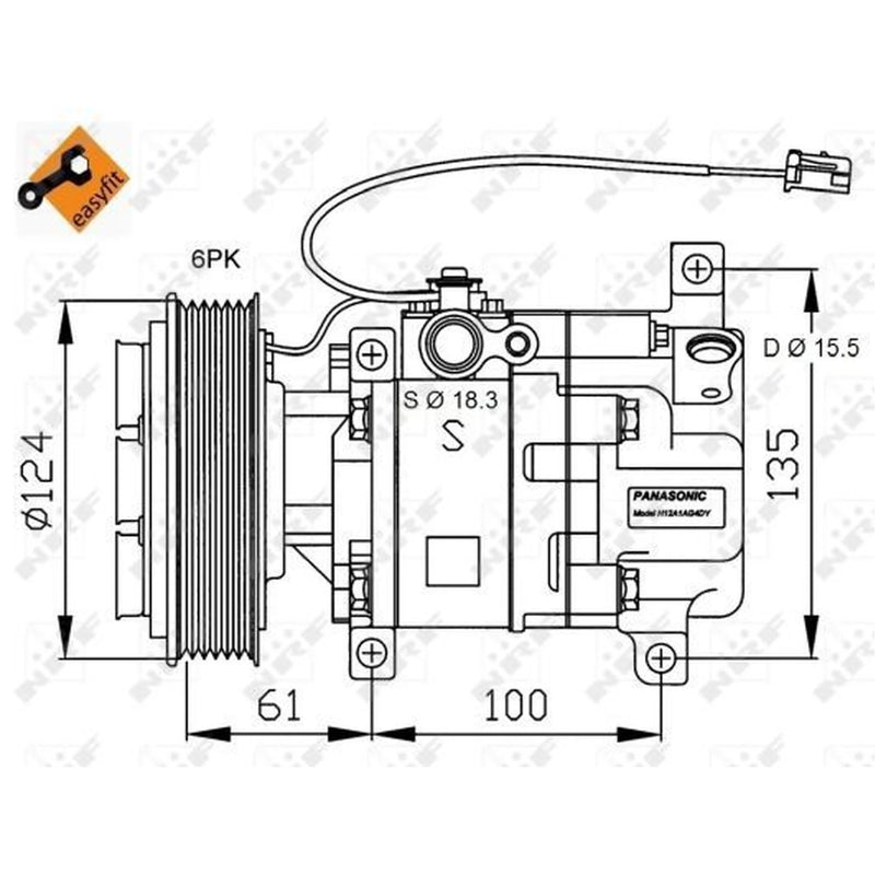 NRF Air Conditioning Compressor 32820G