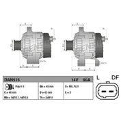 Denso Car Alternator 12V DAN515