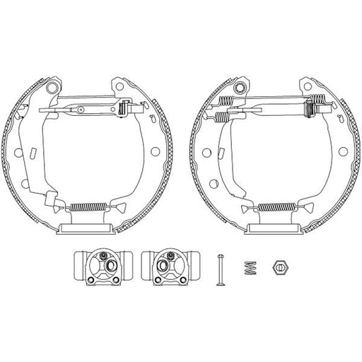 Mintex Brake Shoe Set Axle Kit MSP100