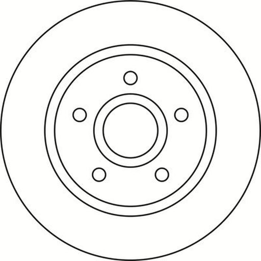 Abtex 2 x Solid Rear Brake Discs BD1820S