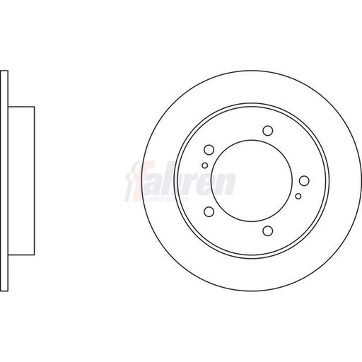 Fahren 2 x Front Brake Discs FBD6193