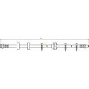 NAPA Brake Hydraulic Hose Line Front NBH1431