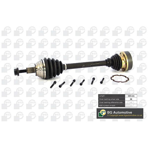 BGA CV Drive Shaft Driveshaft Front Left DS9634L