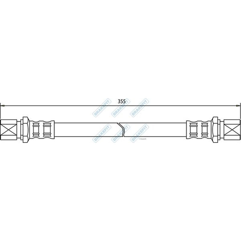 Apec Brake Hydraulic Hose Line Rear BHO4271