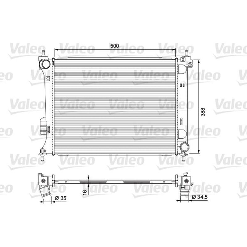 Valeo Engine Radiator 701729