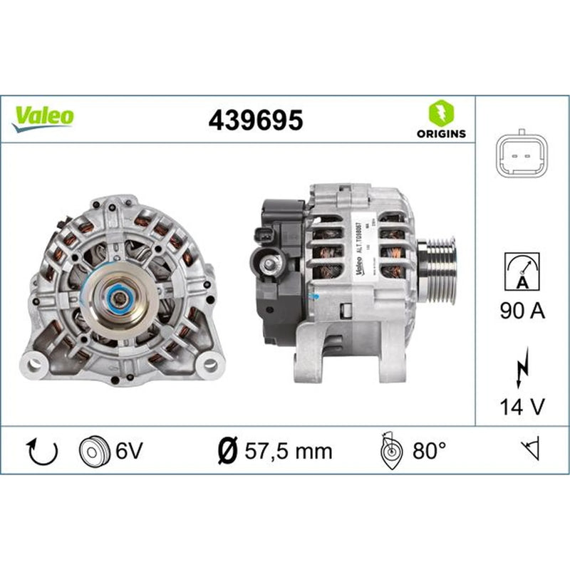 Valeo Car Alternator 12V 439695