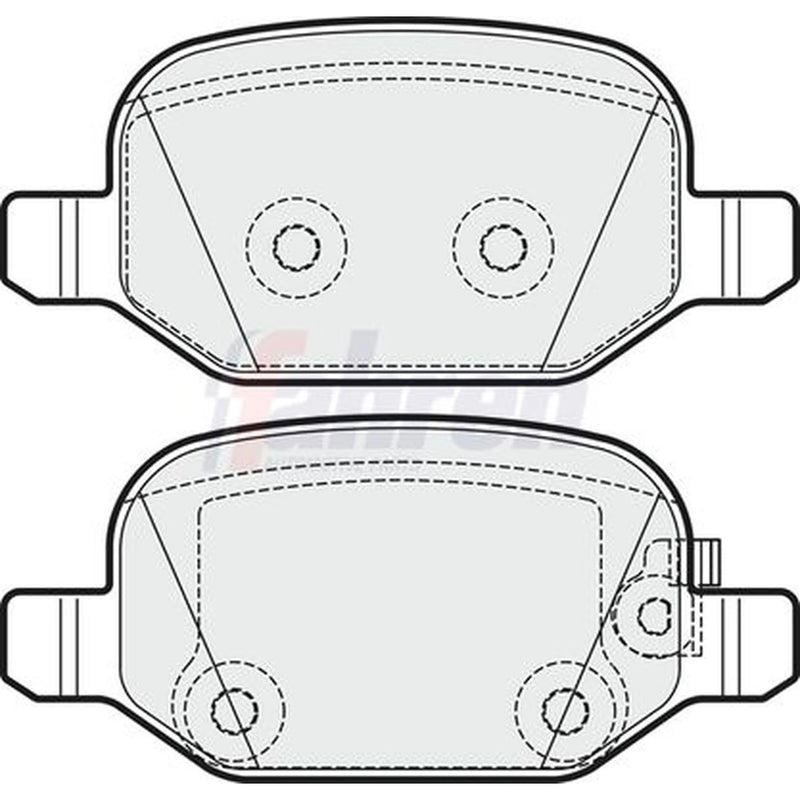 Fahren Rear Brake Pad Set FBP3517