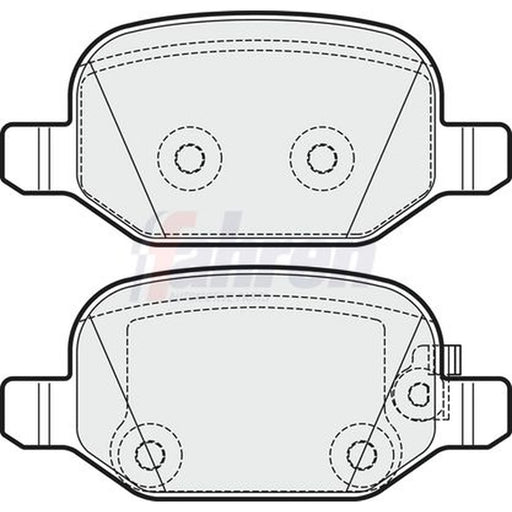 Fahren Rear Brake Pad Set FBP3517