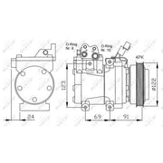 NRF Air Conditioning Compressor 32205