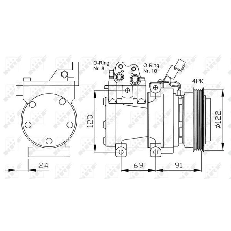 NRF Air Conditioning Compressor 32205