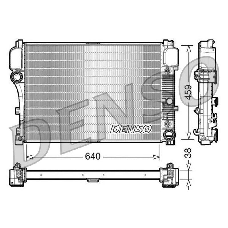 Denso Engine Radiator DRM17008