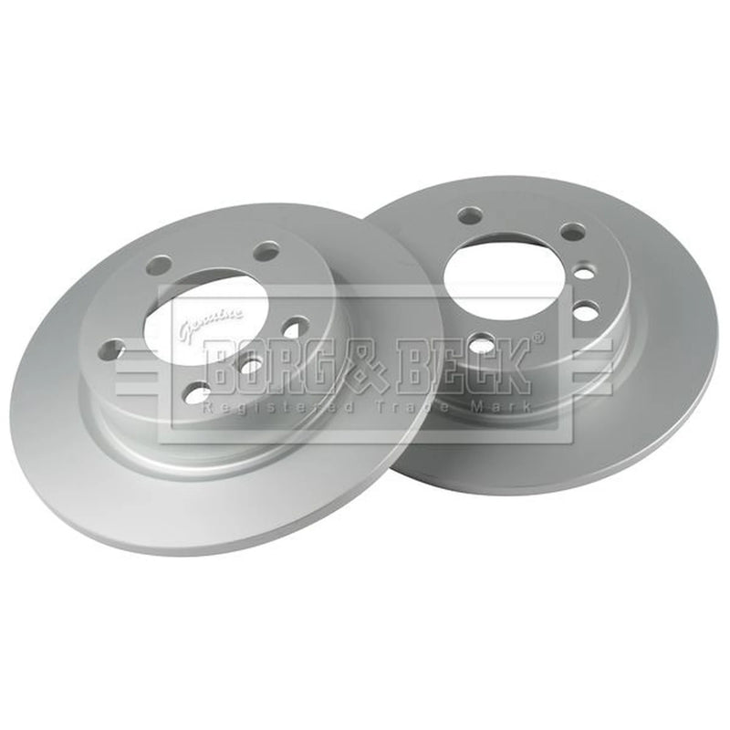 Borg & Beck 2 x Solid Rear Brake Discs BBD5408