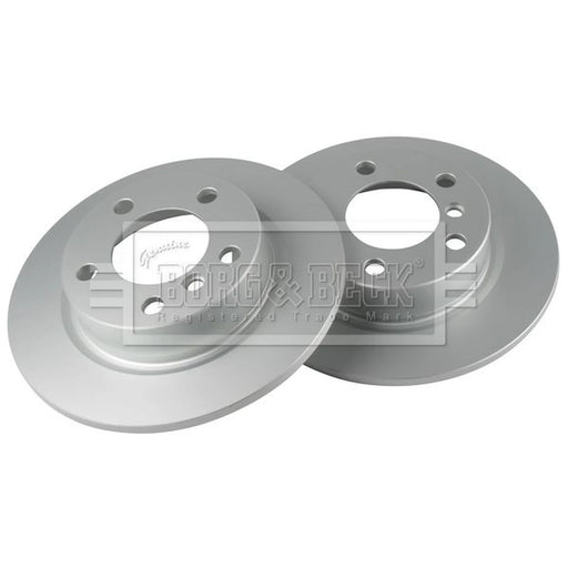 Borg & Beck 2 x Solid Rear Brake Discs BBD5408