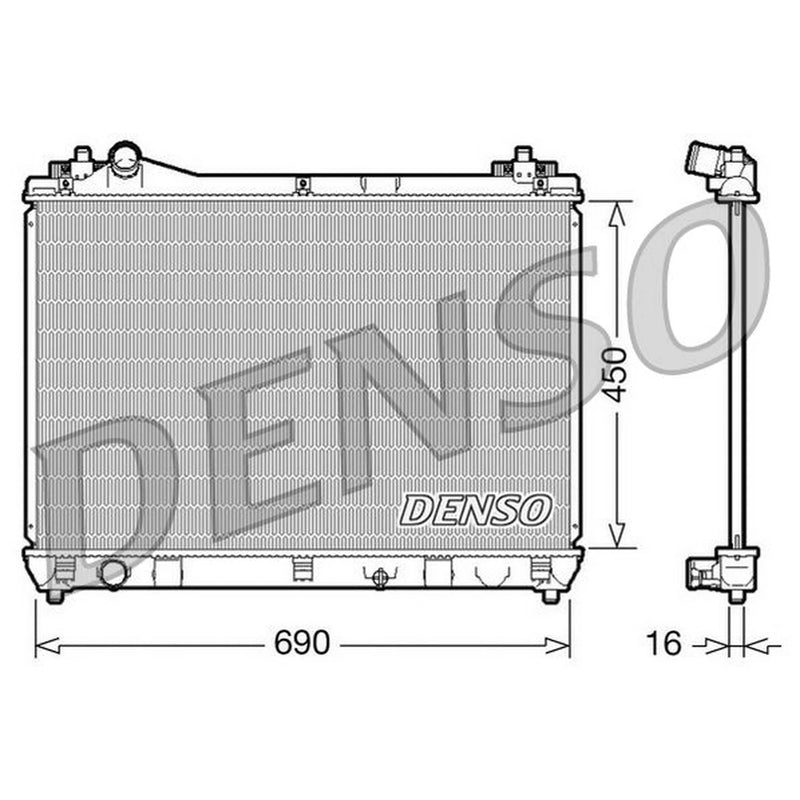 Denso Engine Radiator DRM47016