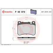 Brembo 4 x Front Brake Pad Set P50073