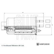Blue Print Fuel Filter Element ADBP230030