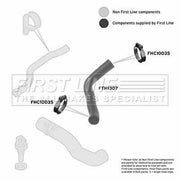 First Line Intercooler Turbo Charge Air Hose FTH1307