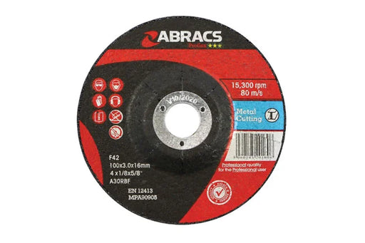 Abracs DPC Cutting Discs 100mm x 3.0mms 25pc - CPL