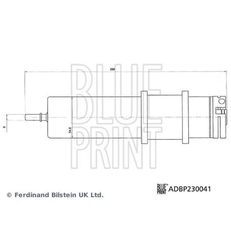 Blue Print Fuel Filter Element ADBP230041