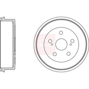 Apec Brake Drum Assembly Rear DRM9988