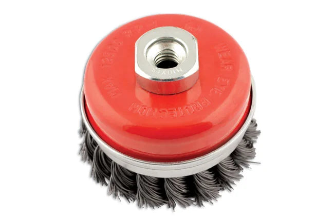 Abracs Twist Knot Cup Brush 70mm x M10 1.5 Pitch 1pc - CPL