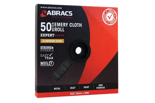 Abracs Emery Roll 25mm x 50m x P150 1pc - CPL