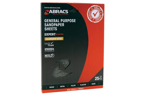 Abracs Sandpaper / Production Sheets P80 25pc - CPL