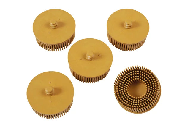 Abracs Quick Lock Bristle Brush 50mm x P80 Yellow 5pc - CPL
