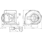 Bosch Heater Blower Fan 0 130 115 604