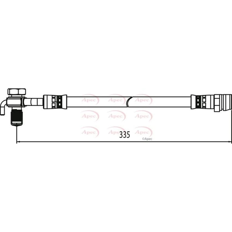 Apec Brake Hydraulic Hose Line Rear Left HOS4110
