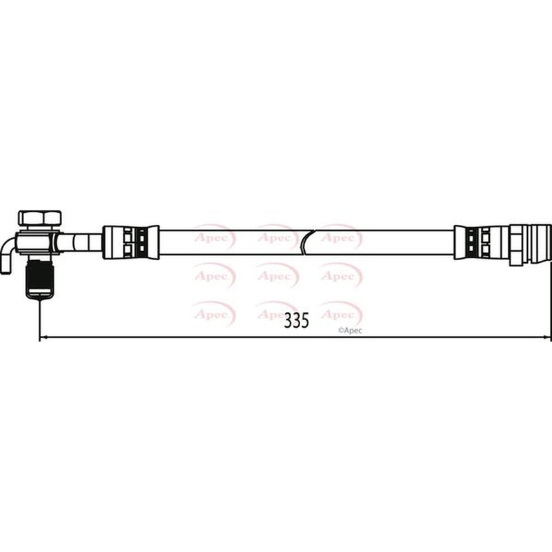Apec Brake Hydraulic Hose Line Rear Left HOS4110