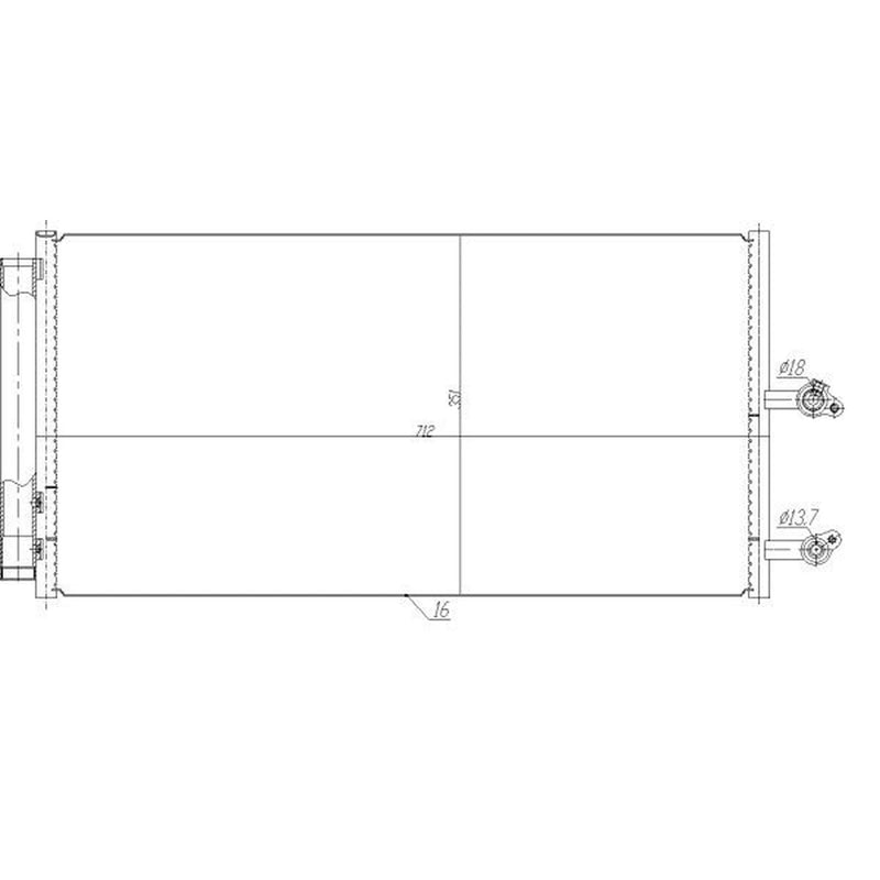 NRF Air Conditioning Condenser 350470
