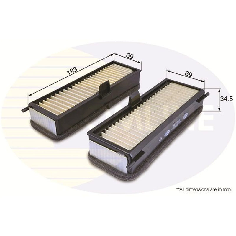 Comline Cabin Air Filter (Pollen Filter) EKF281