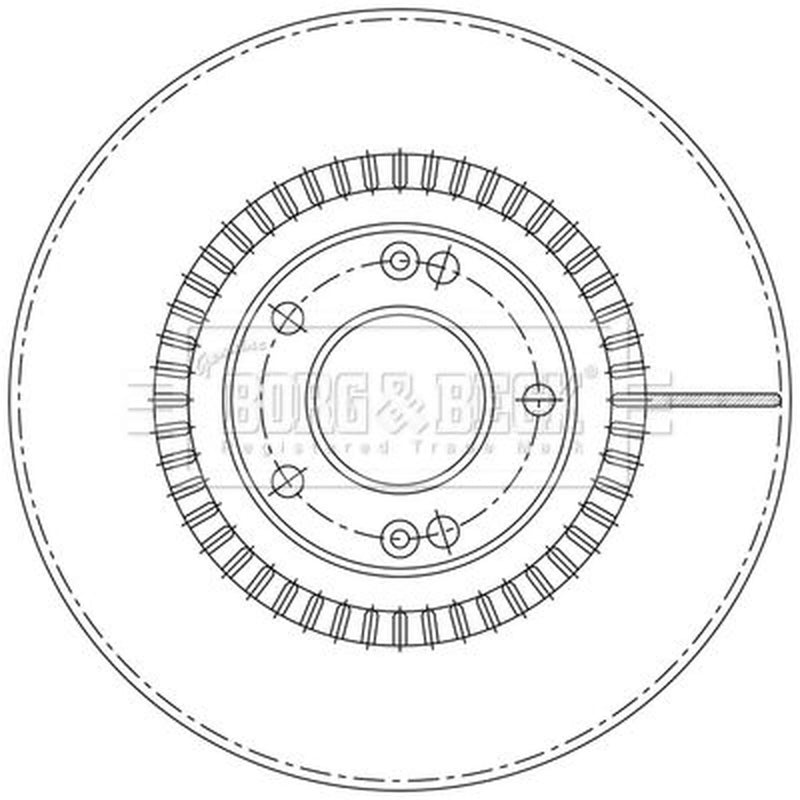 Borg & Beck 2 x Vented Front Brake Discs BBD6236S