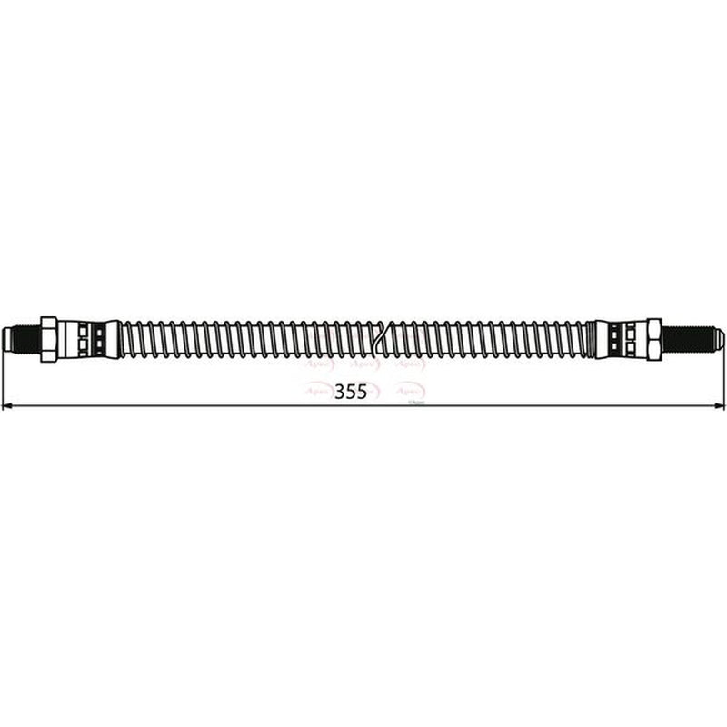 Apec Brake Hydraulic Hose Line Rear HOS3936