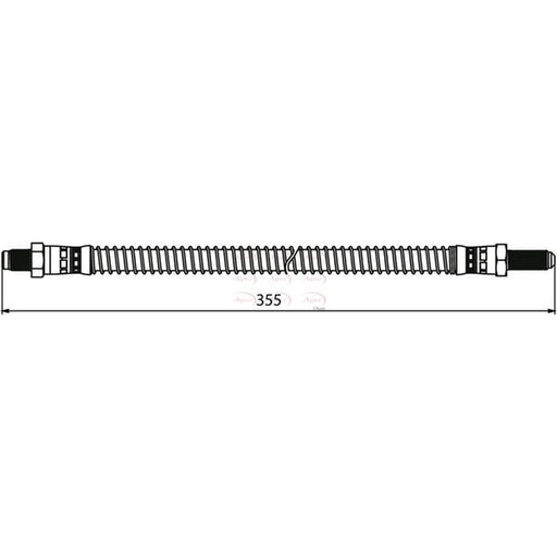 Apec Brake Hydraulic Hose Line Rear HOS3936