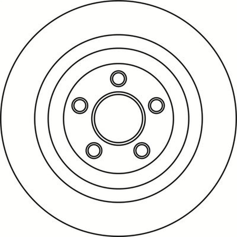 Abtex 2 x Solid Rear Brake Discs BD2003S