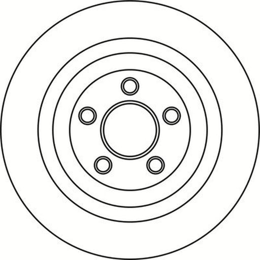 Abtex 2 x Solid Rear Brake Discs BD2003S