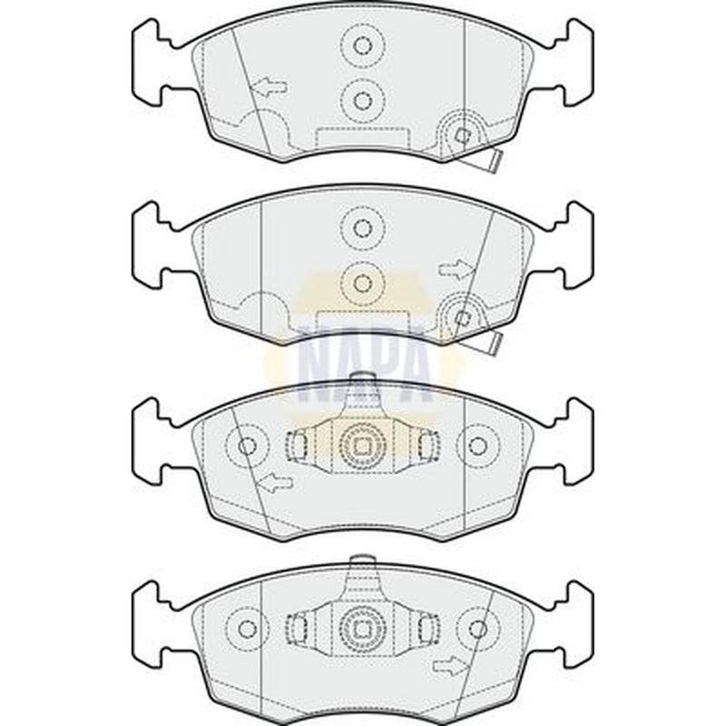 NAPA Front Brake Pad Set NBP1353