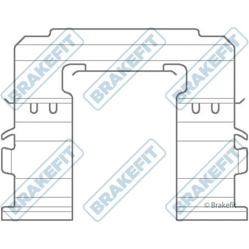 Apec Brake Pad Accessory Fitting Kit Front BKT1121