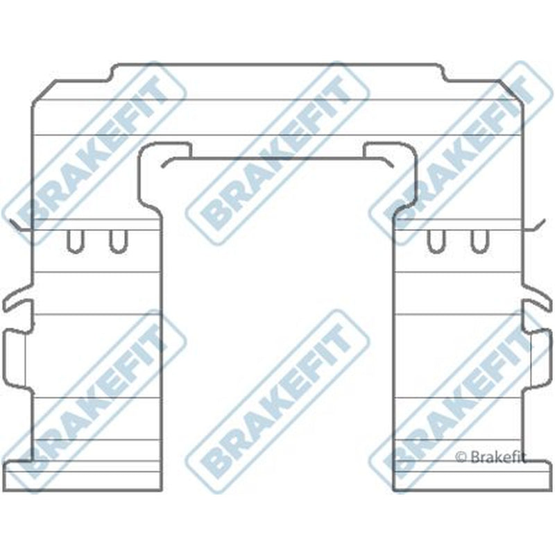 Apec Brake Pad Accessory Fitting Kit Front BKT1121