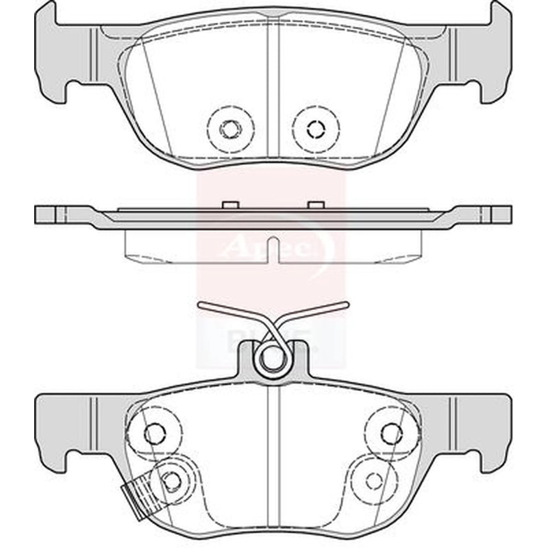 Apec Rear Brake Pad Set PD3972