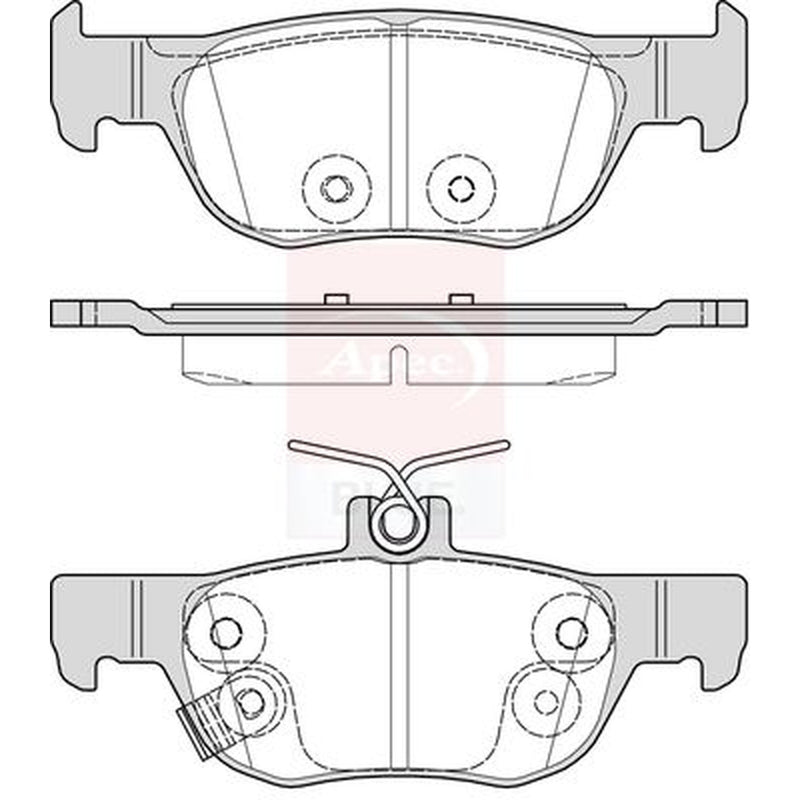 Apec Rear Brake Pad Set PD3972