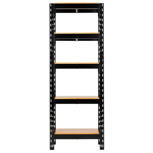 Bunker Modular 5 Tier Racking 750mm with Hardwood Shelving