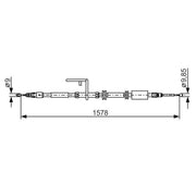 Bosch Handbrake Cable Left Rear 1 987 482 314