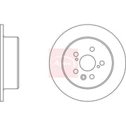 Apec 2 x Solid Rear Brake Discs DSK361