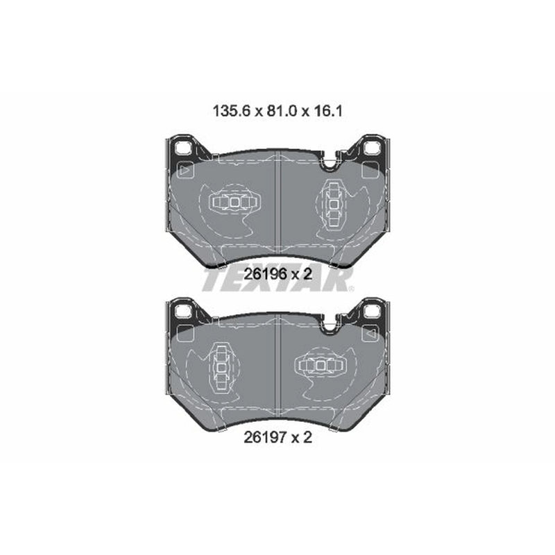 Textar Front Brake Pad Set 2619601
