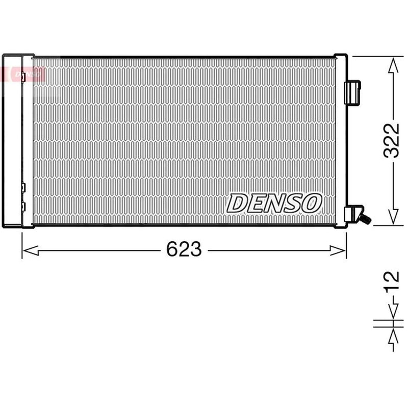Denso Air Conditioning Condenser DCN11010
